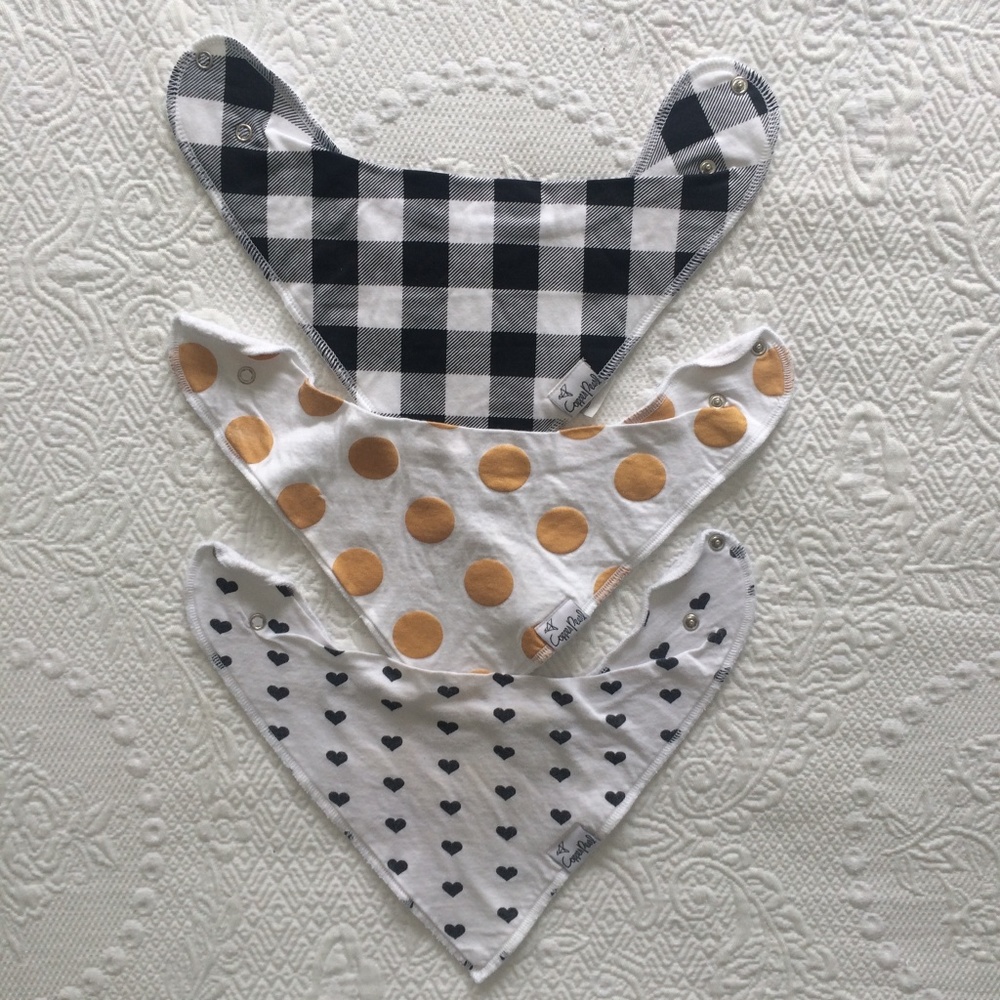 Copper Pearl Bandana Bibs Set of 3